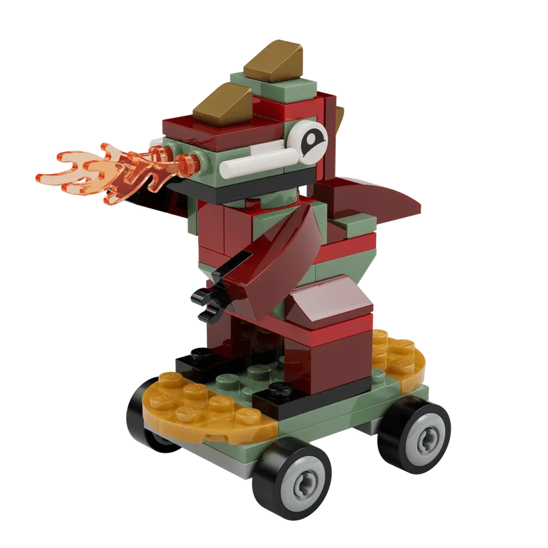 Dragon on Skateboard