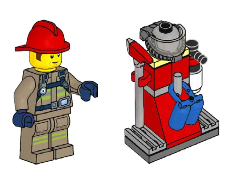 Firefighter Bob with Equipment