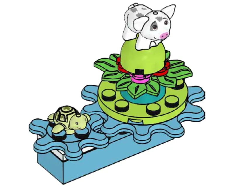 Pig Pua and Turtle